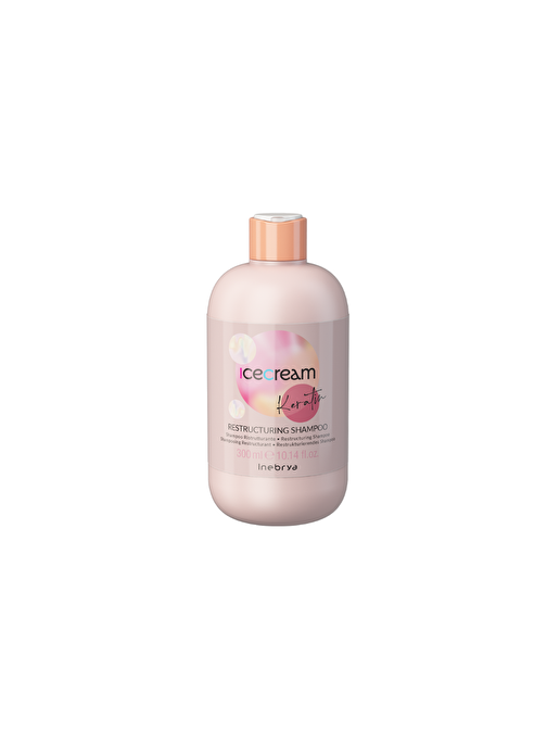 Inebrya Ice Cream Keratin Restructuring Yeniden Yapılandırıcı Şampuan 300ml