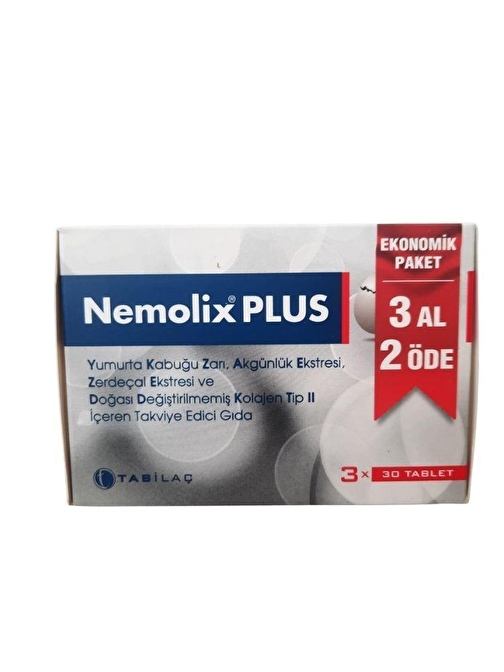 Nemolix Plus 30 Tablet 3 Al 2 Öde