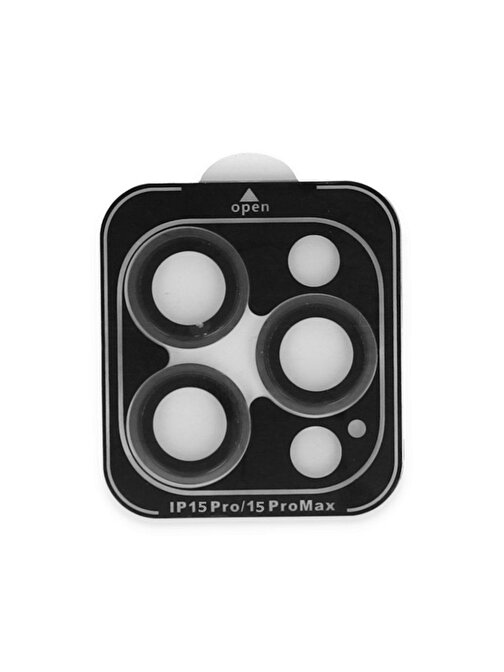 Apple iPhone 15 Pro Max Bind Metal Kamera Lens Siyah