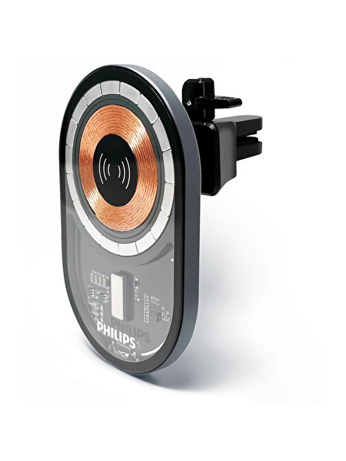 Philips Philips Dlk3534Q Usb-C Girişli 15W Araç İçi Magsafe Kablosuz Hızlı Şarj Cihazı
