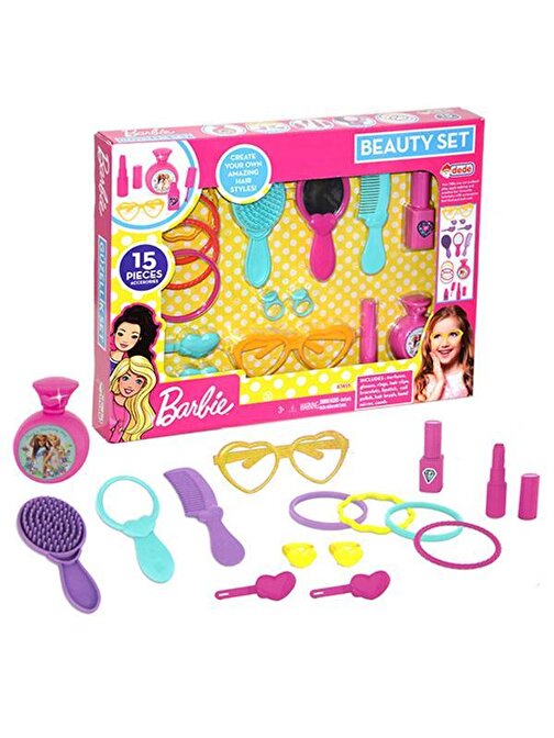 Barbie 03655 Plastik Güzellik Çantası 15 Parça