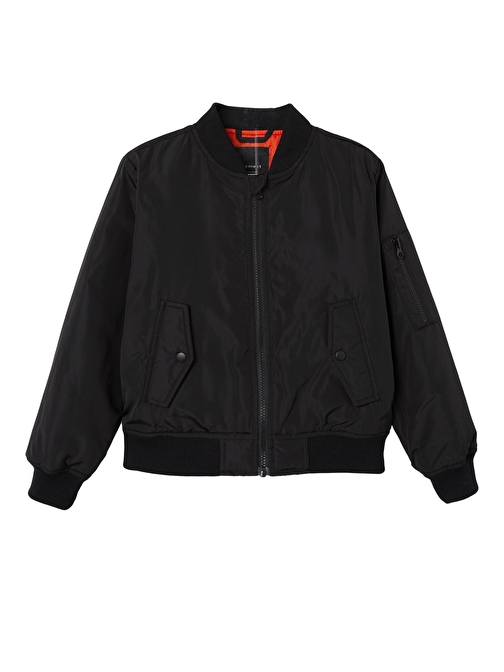 I13228621-BLACK Name It Nknmadrıd Bomber Jacket &amp;Ccedil;ocuk Mont Siyah