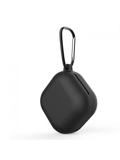 Teleplus Galaxy Buds 2 Pro Uyumlu Soft Tpu Kancalı Mat Silikon Bluetooth Kulaklık Kılıfı Siyah