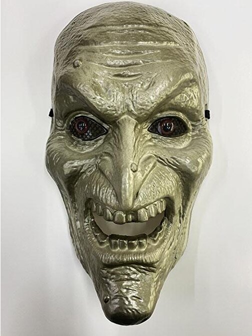 Gerçekçi Görünüm Lüks İnsan Suratı Cadı Suratı Korku Maskesi 26 x 16 cm