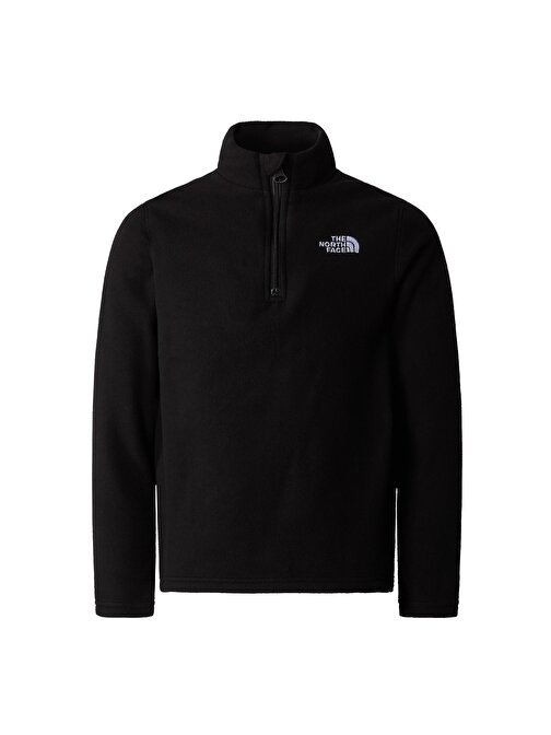 F0A82D1JK31-R The North Face Teen Glacıer Fleece 1-4 Zıp &amp;Ccedil;ocuk Ceket Siyah