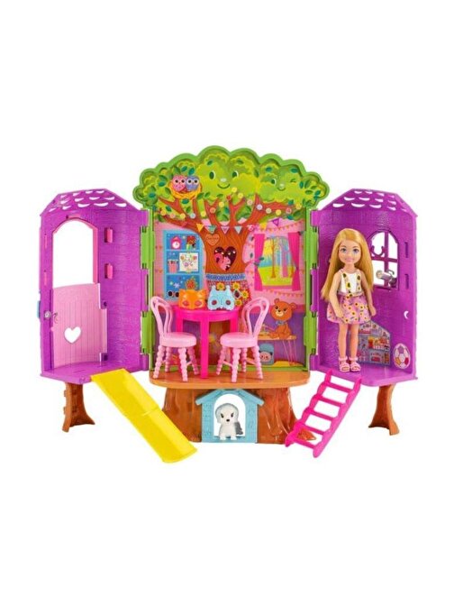 Barbie HPL70 Chelsea'nin Ağaç Evi Barbie Oyuncak Bebek