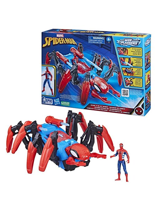 Hasbro F7845 Spider-Man ve Su ve Dart Fırlatan Örümcek Aracı Figürü