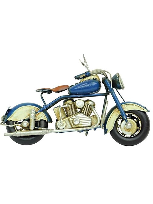 Tugra Ticaret Dekoratif Metal Chopper Motosiklet Vintage Biblo Hediyelik
