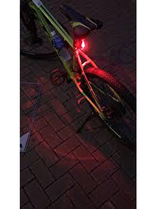 Tuğra Ticaret Şarjlı 4 Modlu Bisiklet Arka Stop Uyarı İkaz Işığı
