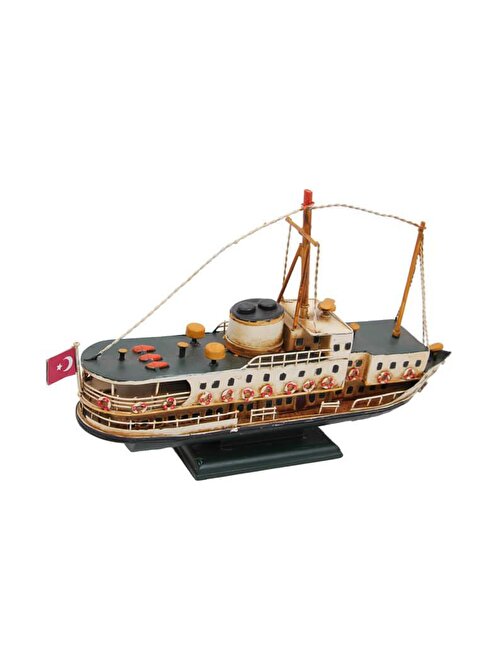 Tugra Ticaret Metal Gemi Biblo Dekoratif Hediyelik
