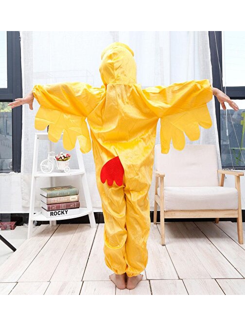Tugra Ticaret Çocuk Horoz Kostümü - Tavuk Kostümü 4-5 Yaş 100 cm