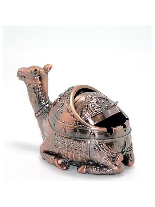Tugra Ticaret Metal Deve Figürlü Küllük Dekoratif Hediyelik