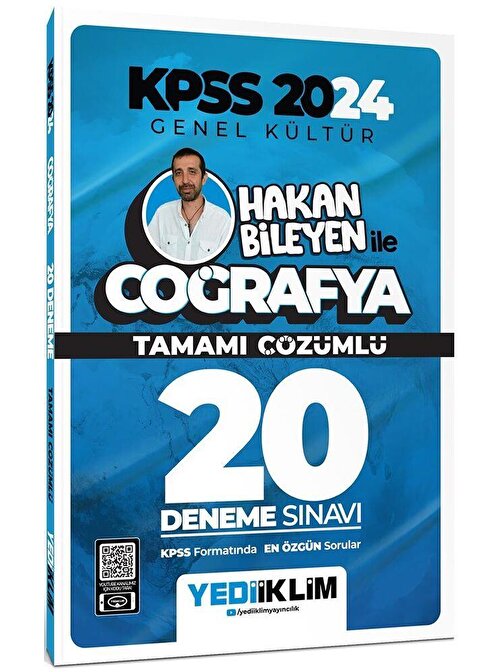 2024 Kpss Genel Kültür Hakan Bileyen İle Coğrafya Tamamı Çözümlü 20 Deneme Yediiklim Yayınları