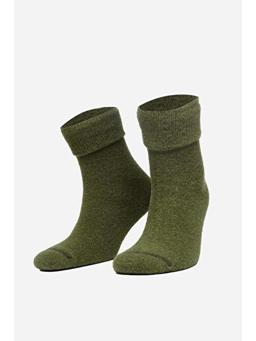Aytuğ Kadın Surya Kışlık Tekli Kahverengi Soket Çorap - A-48004-KH