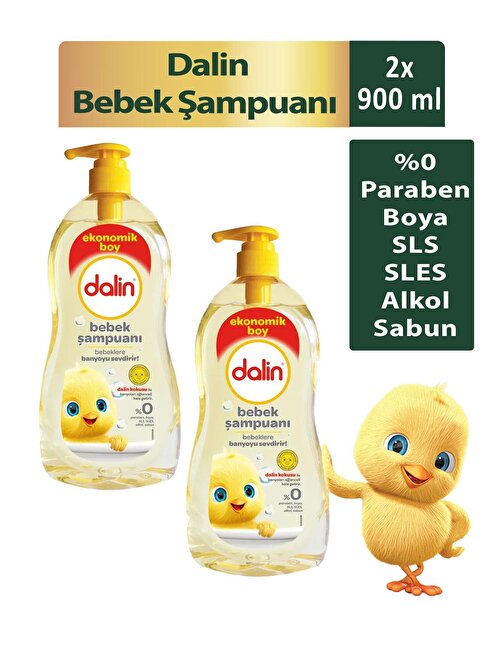 Dalin Günlük Kullanım Bebek Şampuanı 2x900 ml