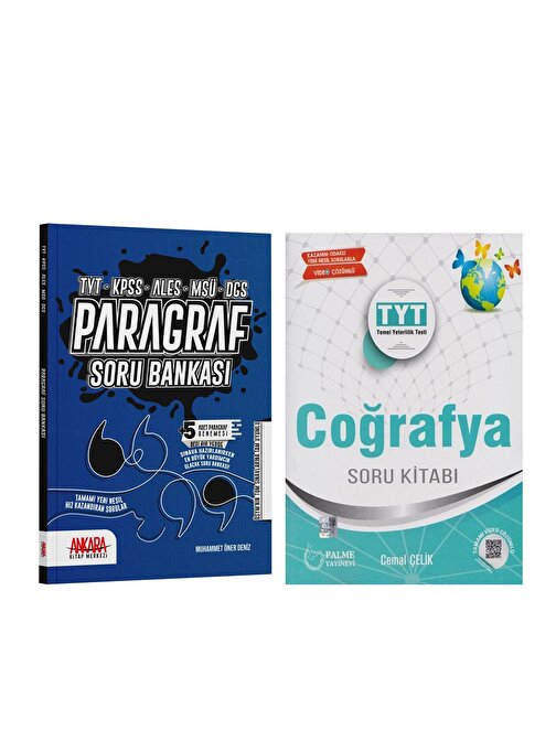 Palme Tyt Coğrafya Ve Akm Paragraf Soru Bankası Seti 2 Kitap