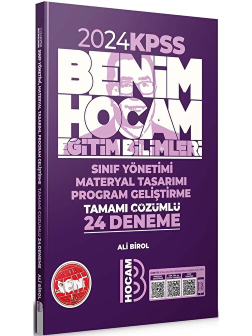 Benim Hocam 2024 Kpss Eğitim Bilimleri Program Geliştirme Sınıf Yönetimi Materyal Tasarımı Tamamı Çözümlü 24 Deneme