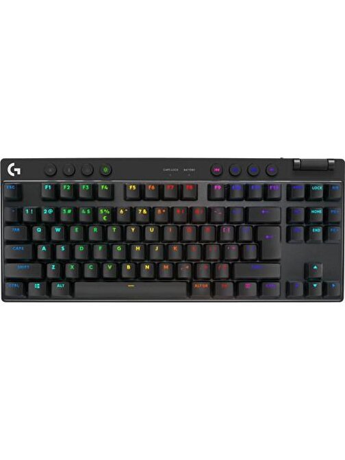 Logitech G PRO X TKL LIGHTSPEED Kablosuz LIGHTSYNC RGB Mekanik Tactile Switch İngilizce Oyun Klavyesi - Siyah