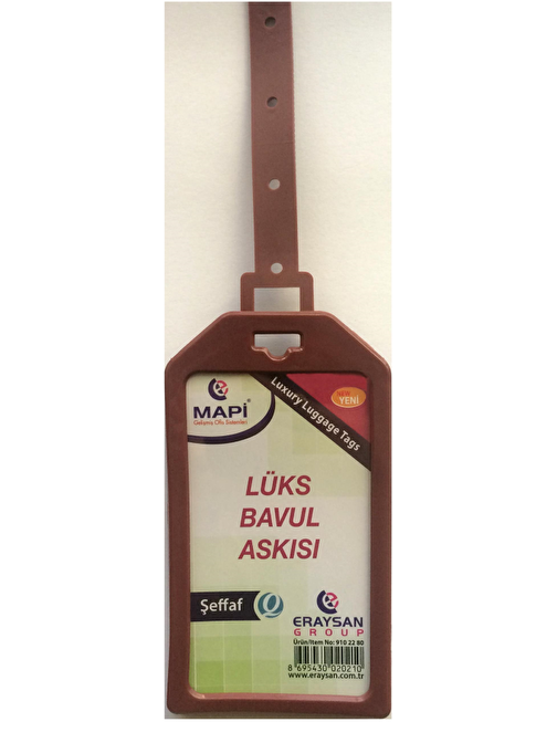 MAPİ LÜKS BAVUL ASKISI (PLASTİK) 45X85 KAHVE TEKLİ