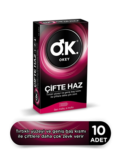 Okey Çifte Haz Prezervatif 40'lı