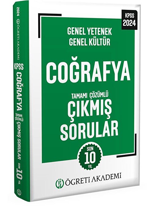 2024 Kpss Genel Yetenek Genel Kültür Coğrafya Tamamı Çözümlü Çıkmış Sorular Öğreti Akademi