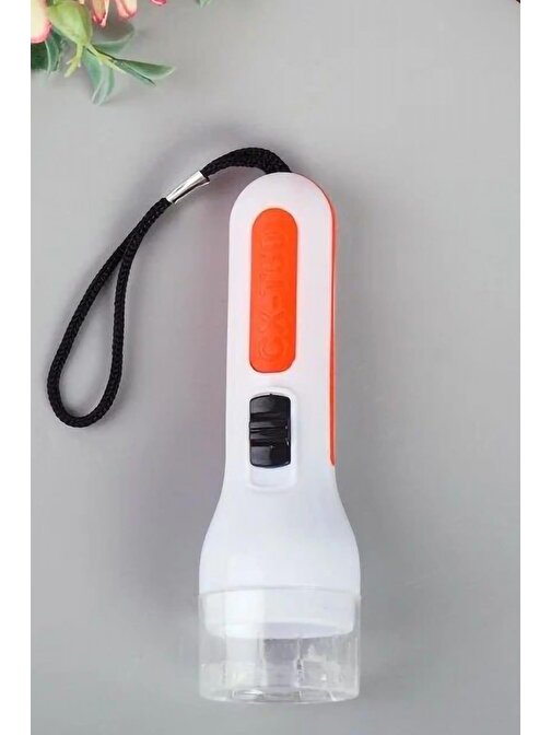 Pilli Mini El Feneri Anahtarlık Lambası Acil Durum Feneri Kulplu T50
