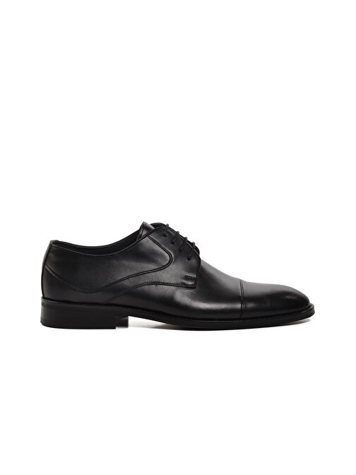 Ayakmod 50381 Siyah Hakiki Deri Erkek Klasik Ayakkabı