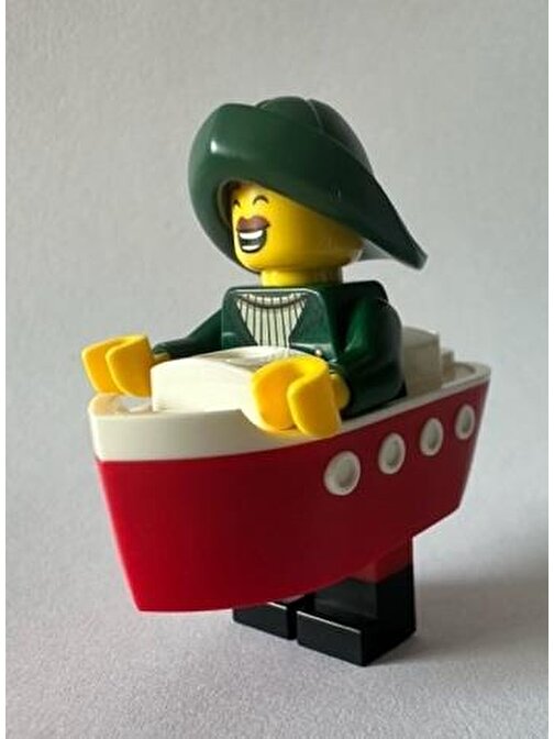 Lego Orjinal Minifigür Ferry Boat Captain Yaratıcı Bloklar 5 Parça Plastik Figür