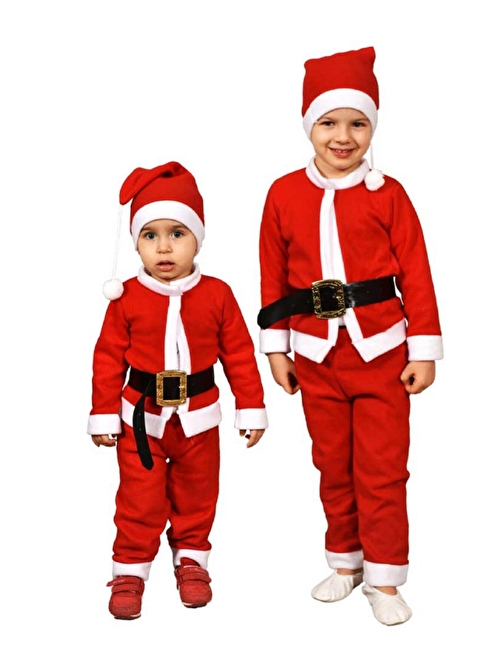 Çocuk Bebek Noel Baba Kostümü Noel Kıyafeti Yılbaşı Yeni Yıl Hediyesi 6-7 Yaş