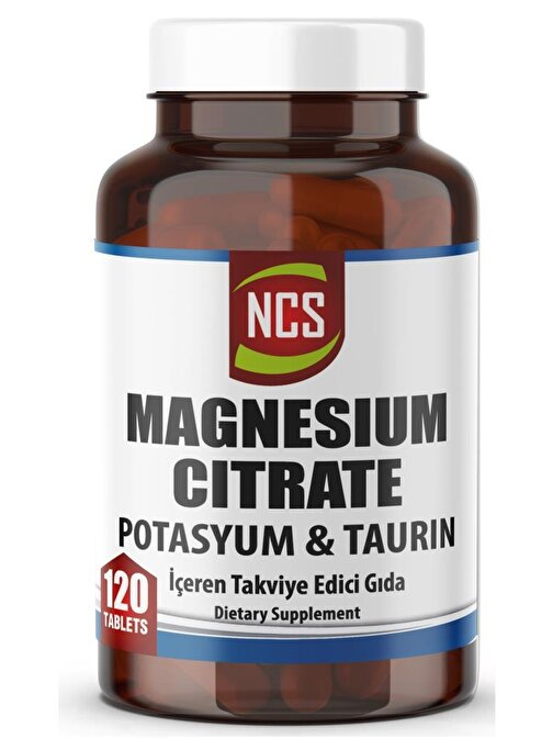 Ncs Magnezyum Sitrat 120 Tablet 4 Lü Form (Potasyum Taurin) & Vitamin B6 - Magnesium Citrate