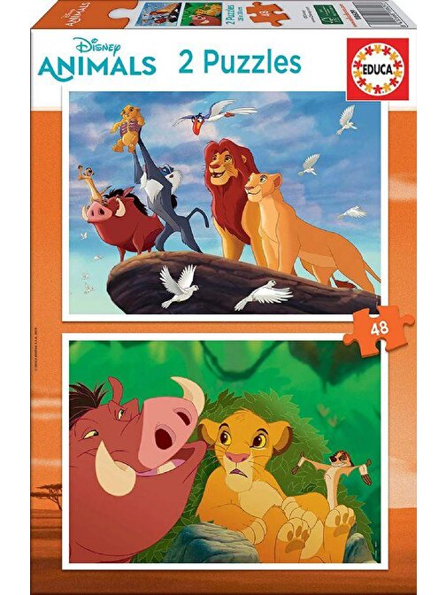 Educa The Lion King Temalı Çocuk Puzzle 2x48 Parça