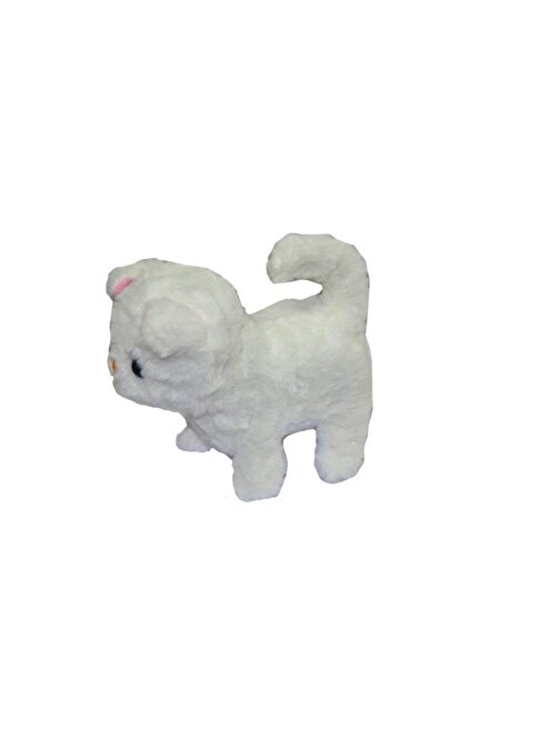 Aya Toys Pilli Peluş Kedi 40074,Hareketli Sesli Oyuncak Kedi