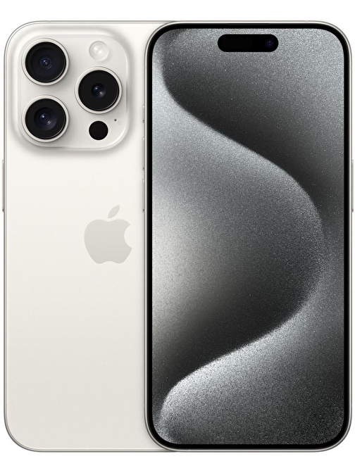 Apple iPhone 15 Pro 128 GB Hafıza 8 GB Ram 6.1 inç 48 MP Çift Hatlı iOS Akıllı Cep Telefonu Beyaz