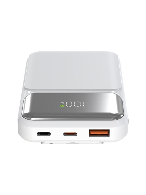 S-Link P104 10000 mAh USB Type-C Kablolu Powerbank Beyaz