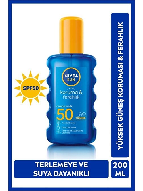 Nsun Sprey Koruma&Ferahlık Spf50 200 ml