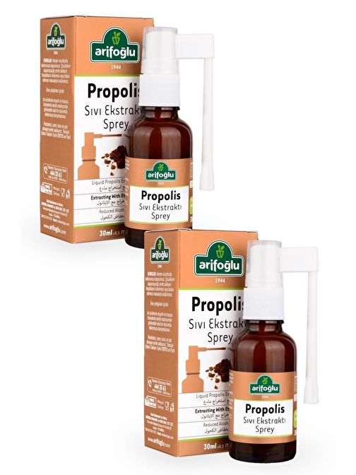 Arifoğlu Propolis Sıvı Ekstraktı Sprey 30ml (Ağız Spreyi) x 2 Adet