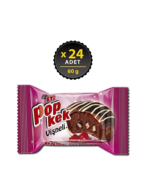 Eti Popkek Vişneli Kek 60 gr x 24 Adet