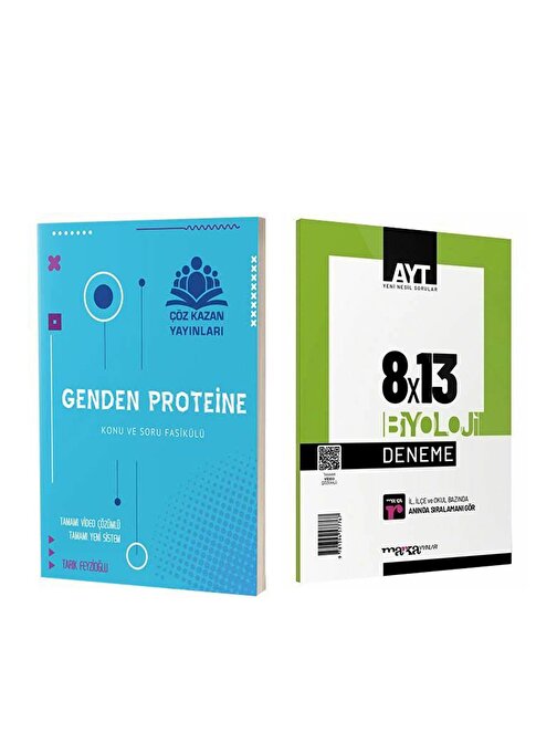 Çöz Kazan Ayt Genden Proteine Biyoloji Ve Marka Deneme Seti 2 Kitap