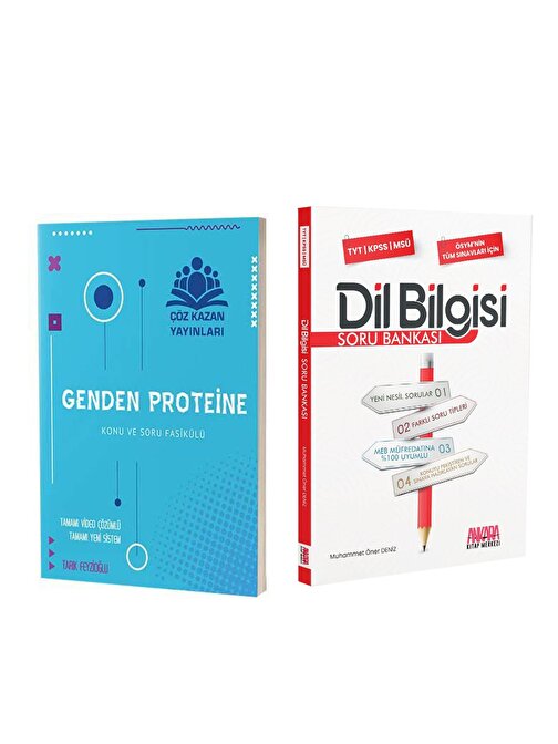 Çöz Kazan Ayt Genden Proteine Biyoloji Ve Akm Dil Bilgisi Soru Bankası Seti 2 Kitap