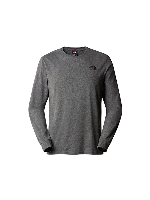 The North Face M L/S Simple Dome Tee Erkek Günlük Tişört Nf0A3L3Bdyy1 Gri Gri S