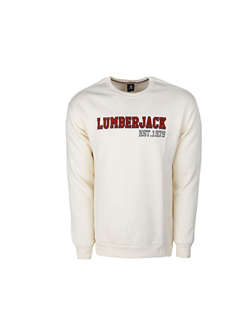 Lumberjack 3W Ml Uneg 16Ty 505 3Pr Erkek Günlük Sweatshirts 101441605 Krem 2XL