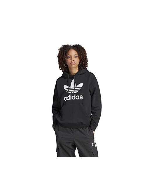 Adidas Trf Hoodie Kadın Günlük Sweatshirts Ik4058 Siyah Siyah Xs