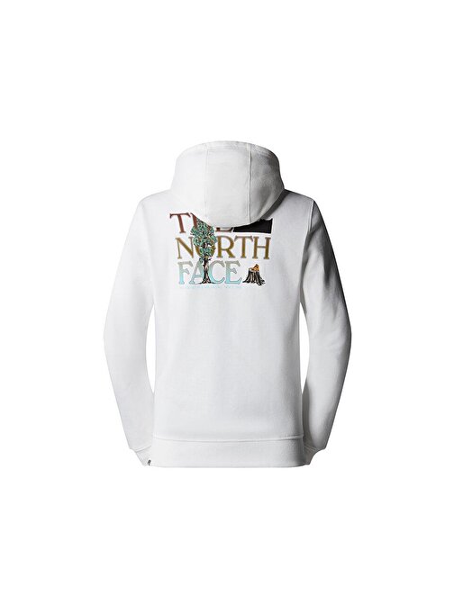 The North Face M Seasonal Graphic Hoodie Erkek Outdoor Sweatshirts Nf0A7X1Pofk1 Beyaz Beyaz L