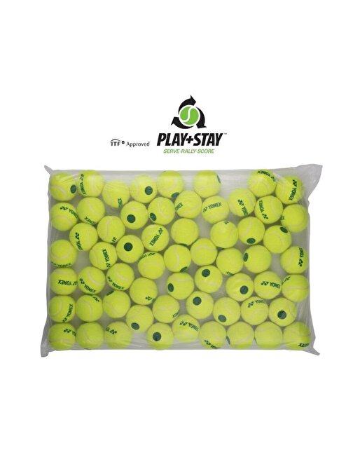 Yonex YY22 Muscle Power 40 Yeşil Benekli 60 lı Poşet Çocuk Tenis Topu