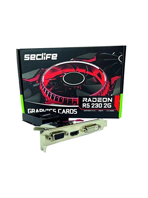 Seclife Radeon R5 230 2GB DDR3 64Bit DVI HDMI VGA Ekran Kartı