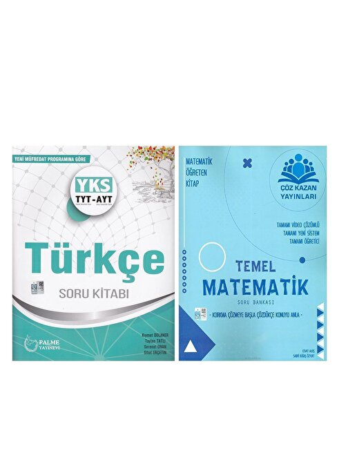 Palme Tyt Türkçe Ve Çöz Kazan Temel Matematik Soru Bankası Seti 2 Kitap