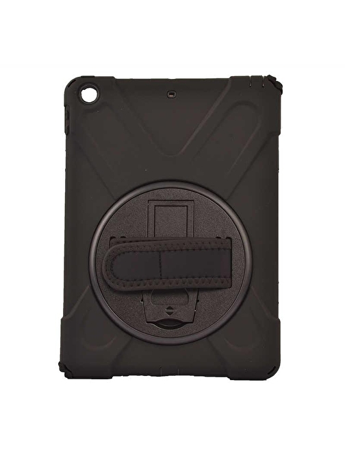 Smcase Apple iPad 9.7 2017 Kılıf Tablet Tank Koruma Defender Standlı df1