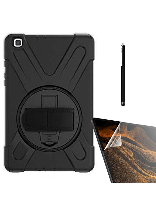 Smcase Samsung Galaxy Tab A8 2019 T290 Kılıf Tablet Tank Koruma Defender Standlı df11  Nano  Kalem