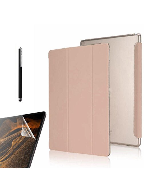 Smcase Samsung Galaxy Tab A7 Lite T225 Kılıf Uyku Modlu Standlı Smart Cover Kapaklı sm1  Nano  Kalem
