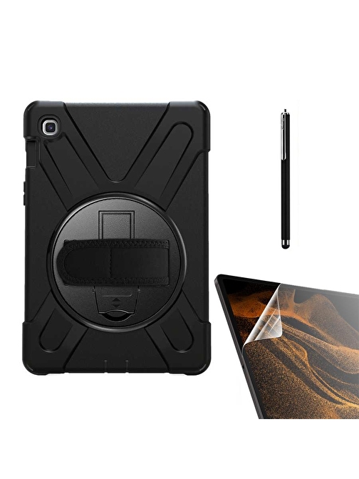 Smcase Samsung Galaxy T720 Tab S5E Kılıf Tablet Tank Koruma Defender Standlı df22  Nano  Kalem